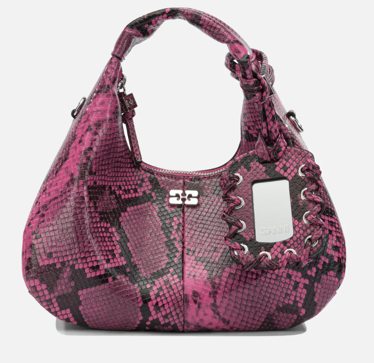 Bolso Ganni Bou Raspberry rose